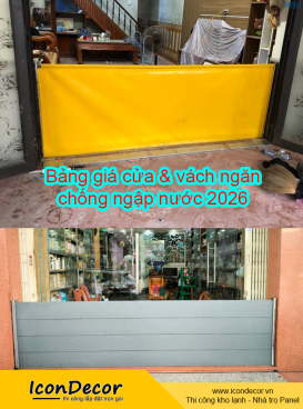 Bảng giá cửa & vách ngăn chống ngập nước 2026