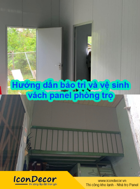 Hướng dẫn bảo trì và vệ sinh vách panel phòng trọ