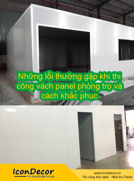 Những lỗi thường gặp khi thi công vách panel phòng trọ và cách khắc phục