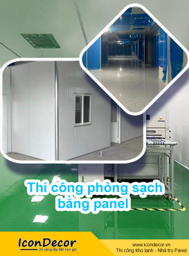 Thi công phòng sạch bằng panel – Giải pháp đạt chuẩn GMP, ISO cho nhà máy hiện đại