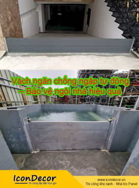 Vách ngăn chống ngập tự động – Bảo vệ ngôi nhà hiệu quả