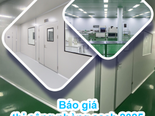 Báo giá thi công phòng sạch 2025 – Chi phí trọn gói theo chuẩn GMP, ISO 14644