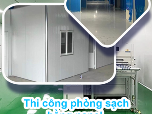 Thi công phòng sạch bằng panel – Giải pháp đạt chuẩn GMP, ISO cho nhà máy hiện đại
