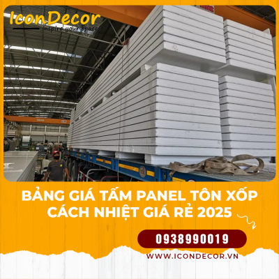 Bảng Giá Tấm Panel Tôn Xốp Cách Nhiệt Giá Rẻ 2025